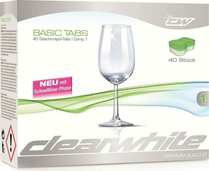 clearwhite Basic Tabs 40 pieces