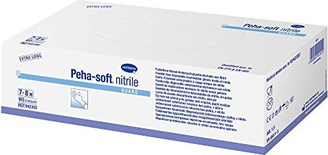 Hartmann Peha-soft Nitrile guard powderfree Einweghandschuhe M, 100 Stück (9422021)
