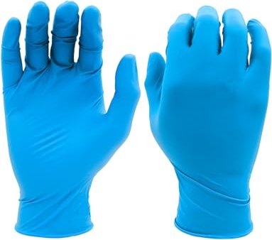Showa 7500PF EBT Biologisch abbaubare Nitril Einweghandschuhe L blau, 100 Stück