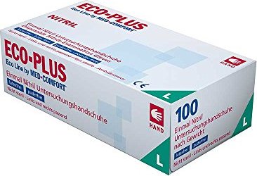 Ampri Eco-Plus Nitril Einweghandschuhe L, 100 Stück