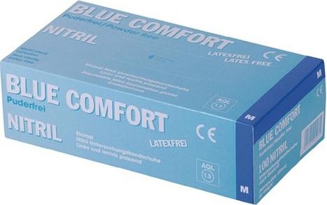 Ampri Med Comfort Blue Nitril Einweghandschuhe Classic XL, 100 Stück