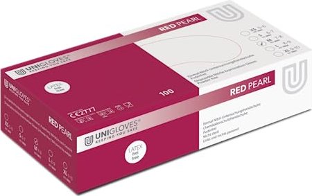 Unigloves Red Pearl Einweghandschuhe XS, 100 Stück (9801)