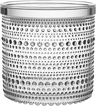 Iittala Kastehelmi glass circular clear 11.6cm storage basin (1015372)
