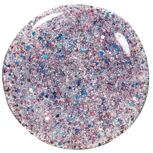essie Original Nail Polish, 511 congrats, Silver Pink Glitter Nail Polish, 13.5 ml