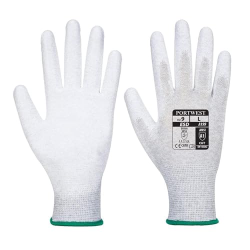 Portwest A199 ESD work gloves XXL grey (A199GRRXXL)