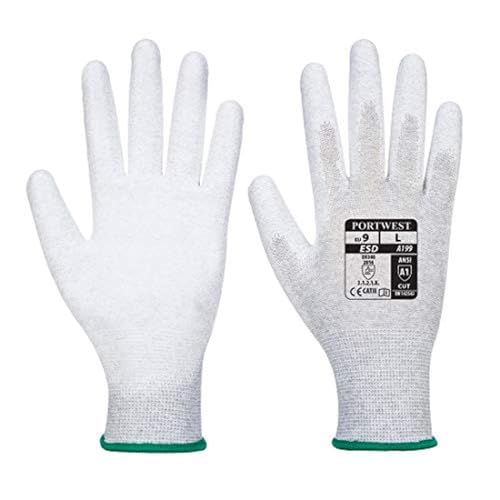 Portwest A199 ESD work gloves XXL grey (A199GRRXXL)