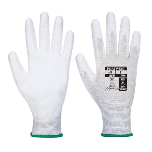 Portwest A199 ESD work gloves XXL grey (A199GRRXXL)
