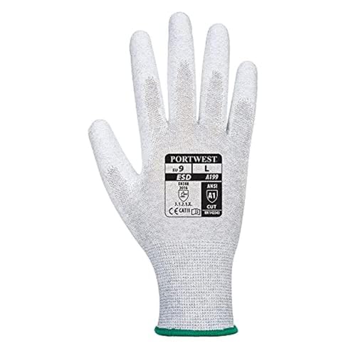 Portwest A199 ESD work gloves XXL grey (A199GRRXXL)