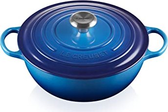 Le Creuset signature cast iron La Marmite family casserole 26cm azure 4.1l (21114262200430)