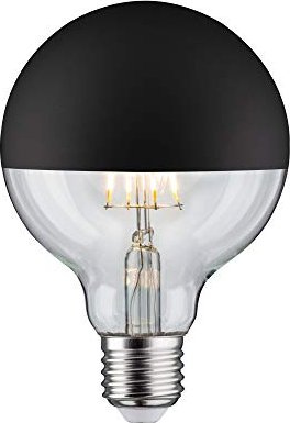 Paulmann Modern Classic Edition LED Globe E27 6.5W/827 warmweiß Kopfspiegel schwarz (286.76)