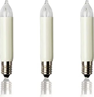 Hellum Kleinschaftkerze 23V replacement bulb for Christmas Lighting E10, 3-pack (938036)