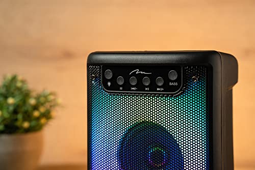 Media tech FLAMEBOX MT3176 PARTYBOX Boombox Portable Speaker FM Radio MP3 Player Flame RGB Lighting