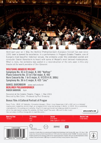 Wolfgang Amadeus Mozart - Symphonien Nr. 35 & Nr. 36, Klavierkonzert Nr. 22 (DVD)