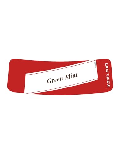 MONIN Premium Coffee Syrup 1 Litre Green Mint and Pump