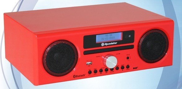 Roadstar HRA-9D+BT/BKL red