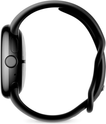 Google pixel Watch 2 (Wi-Fi) Matte Black with sport wristlet Obsidian
