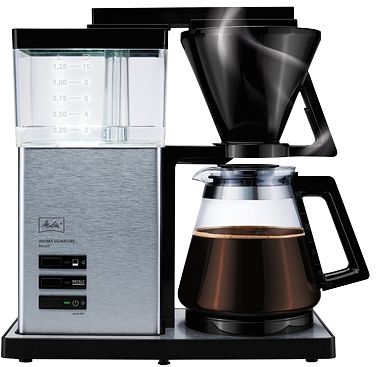 Melitta aroma signature Deluxe black/matt stainless steel (100702)