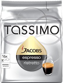 Tassimo T-Disc Jacobs Espresso Ristretto Kaffeekapseln, 48er-Pack (3x 16 Stück)