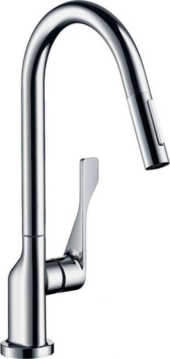 Hansgrohe AXOR Citterio 250 with pull-out spray polished black chrome (39835330)
