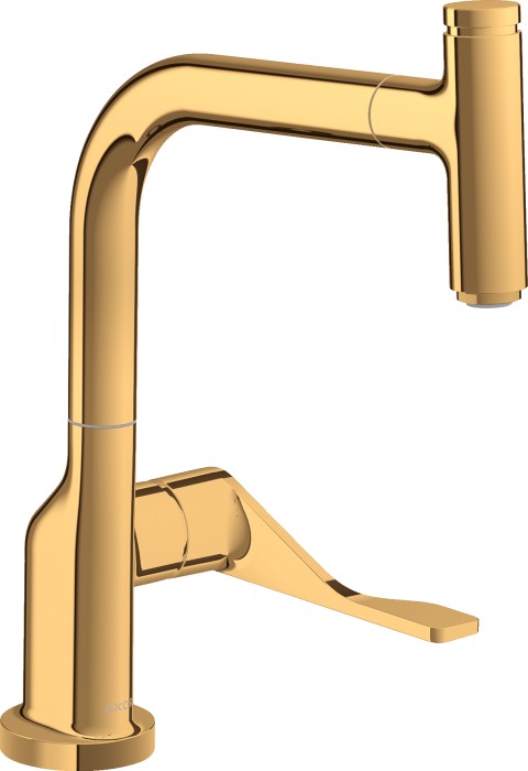 Hansgrohe AXOR Citterio Select 230 with pull-out spout polished gold optic (39861990)