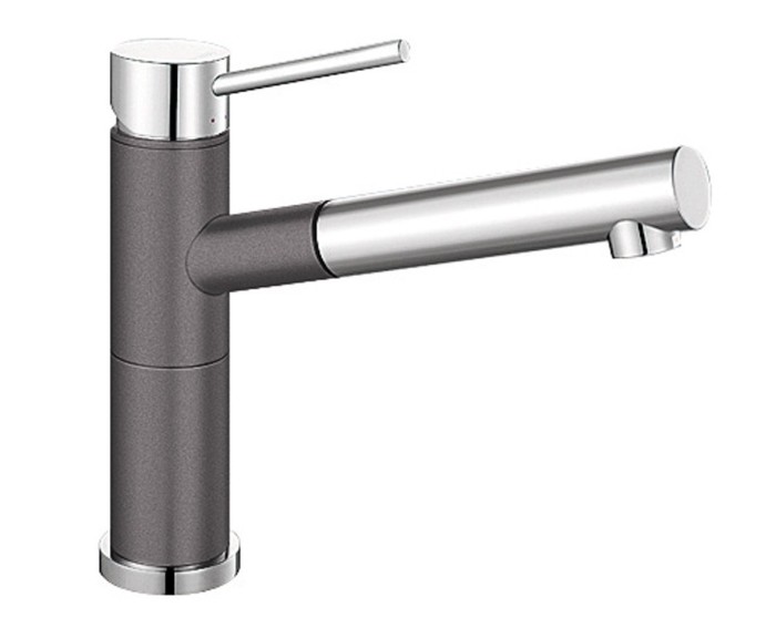 Blanco Alta-S Compact HD rock grey/chrome (518809)