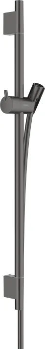 Hansgrohe Unica shower bar S Puro 65cm with Isiflex shower hose 160cm brushed black chrome (28632340)