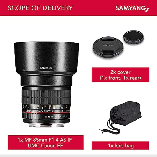 SAMYANG 85 mm f/1.4 IF Lens - for Canon