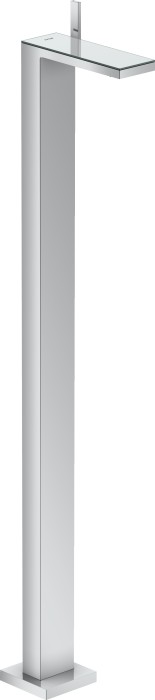 Hansgrohe AXOR MyEdition bathroom sink tap floor-standing with Push-Open drain set chrome/spiegelglas (47040000)