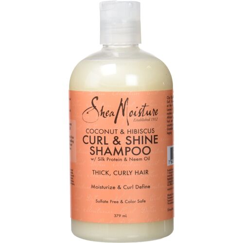 Shea Moisture Coconut & Hibiscus moisturising shampoo for curly and wavy hair 384 ml