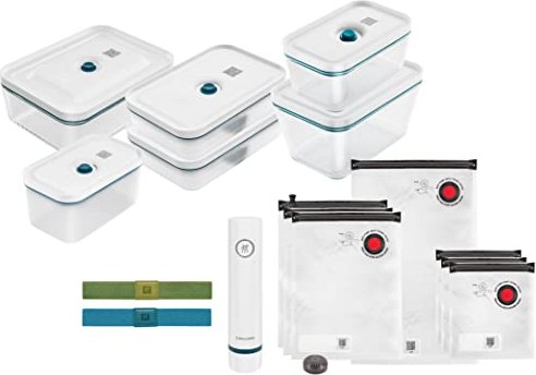 Zwilling Fresh & save Vakuumier-Stick starter set glass la mer, 16-piece. (36815-016-0)