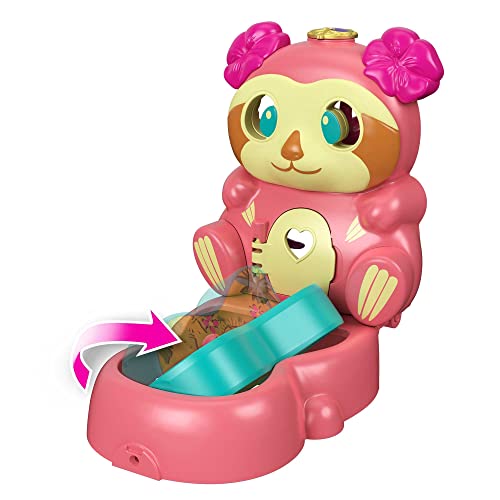 Mattel Polly Pocket Flip & Find Sloth Compact (GTM59)