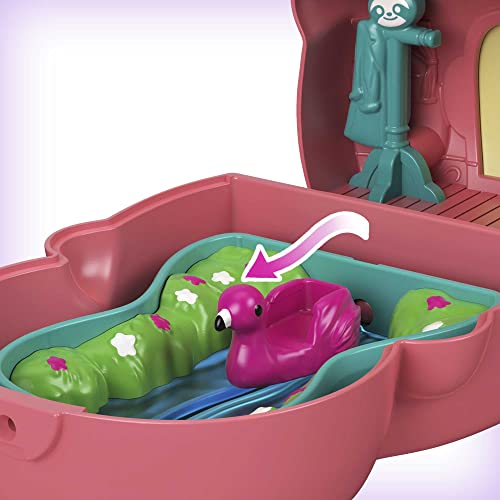 Mattel Polly Pocket Flip & Find Sloth Compact (GTM59)