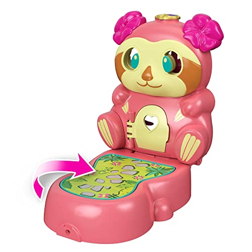 Mattel Polly Pocket Flip & Find Sloth Compact (GTM59)