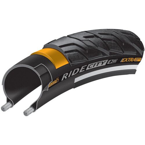 Continental Ride City 28x1.75" Reflex Tyres black (0101556)