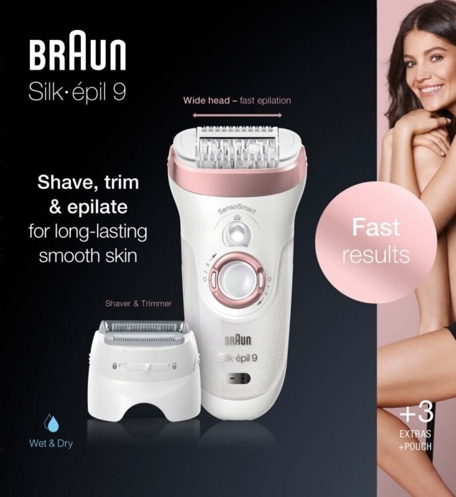 Braun Silk-epil 9 9-720 SensoSmart Wet&Dry white/rose gold