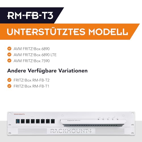 Rackmount.IT Rackmount kit for FRITZ!Box 6660/6890/7590, 1.3U/2U (RM-FB-T3)