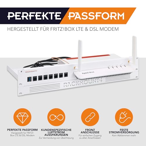 Rackmount.IT Rackmount kit for FRITZ!Box 6660/6890/7590, 1.3U/2U (RM-FB-T3)