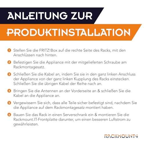 Rackmount.IT Rackmount kit for FRITZ!Box 6660/6890/7590, 1.3U/2U (RM-FB-T3)