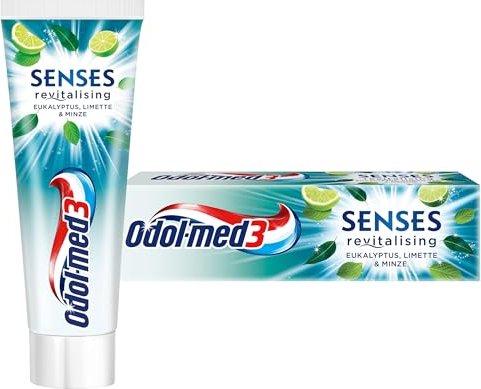 Odol-med3 Senses Revitalising Eukalyptus, Limette & Minze Zahncreme, 75ml