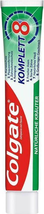 Colgate Komplett 8 Natürliche Kräuter Zahncreme, 75ml