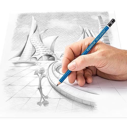 Staedtler Mars Lumograph 100 Bleistift 8B blau, 12er-Pack (100-8B)
