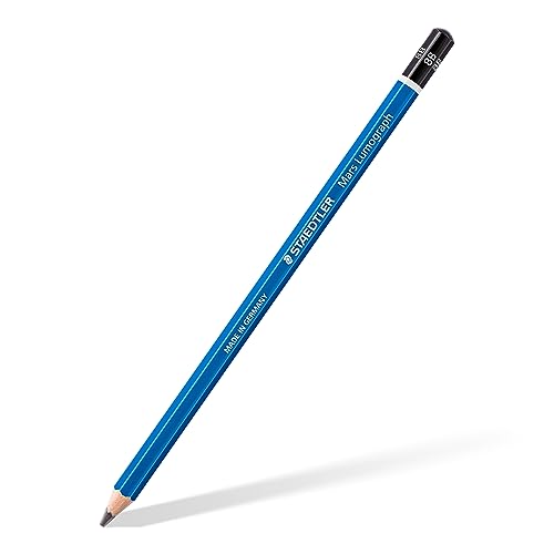 Staedtler Mars Lumograph 100 Bleistift 8B blau, 12er-Pack (100-8B)