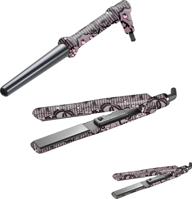 GoldenCurl The Luxury set 2x straightening iron + curling iron Hair Stylers set