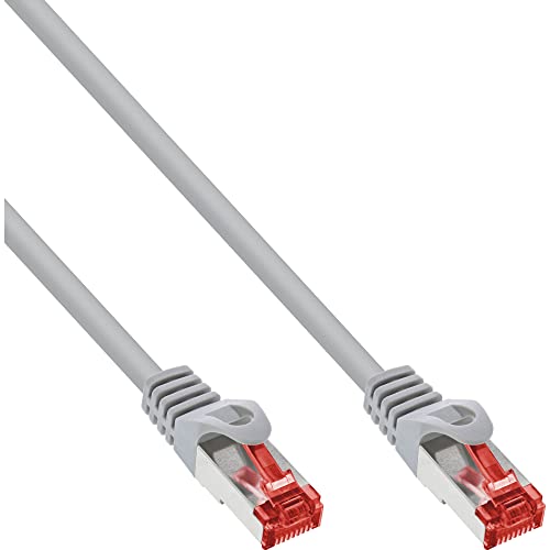 InLine Patchkabel, Cat6, S/FTP, RJ-45/RJ-45, 0.25m, grau (76122)