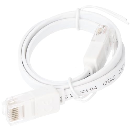 goobay Flach-Patchkabel, Cat6, U/UTP, RJ-45/RJ-45, 0.5m, weiß (95150)