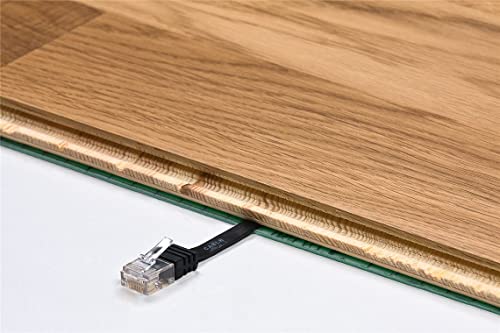 goobay Flach-Patchkabel, Cat6, U/UTP, RJ-45/RJ-45, 0.5m, weiß (95150)