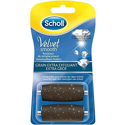 Scholl - Velvet Smooth Diamond Replacement Roller-Heads ( Extra Rough, 2 pcs ) S