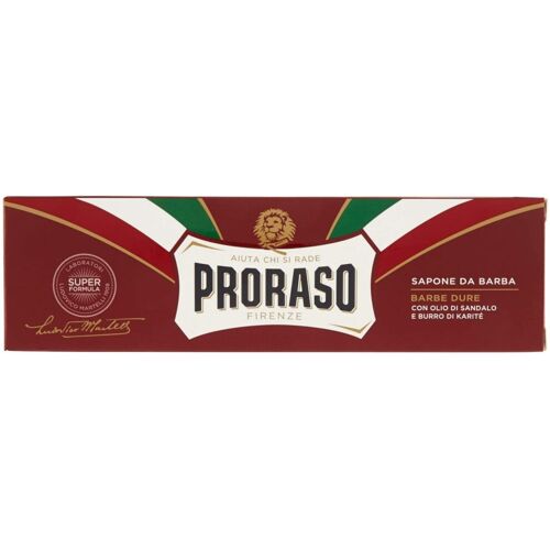 Proraso Red shaving soap for coarse facial hair in a tube 150 ml