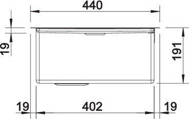 Blanco Claron 400/550-T-IF InFino installation basin left stainless steel (521599)