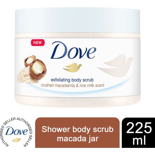 Dove 3x Crushed Macadamia 'Body Scrub' Macada Jar 225ml White One Size
